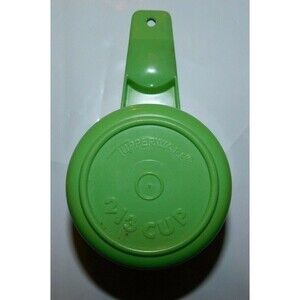 Tupperware Replacement 2/3 Cup Measuring Cup Sheer Lime Green Vintage